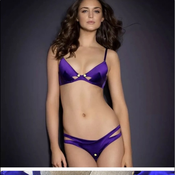Agent Provocateur rare purple Janet ouvert set - Picture 2 of 11